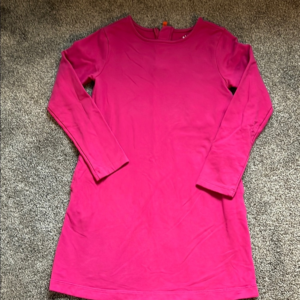 Vibrant Pink Long Sleeve Dress